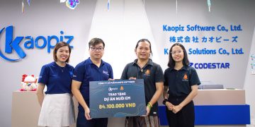 Kaopiz trao tặng hơn 80 triệu đồng cho Dự án Nuôi Em