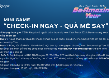 Lan tỏa tinh thần Be-amazing Year cùng mini game “Check-in ngay – Quà mê say”