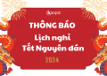 Kaopiz thông báo lịch nghỉ Tết Nguyên đán 2024