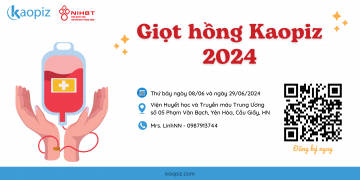 Phát động Chương trình hiến máu tình nguyện “Giọt hồng Kaopiz 2024”  