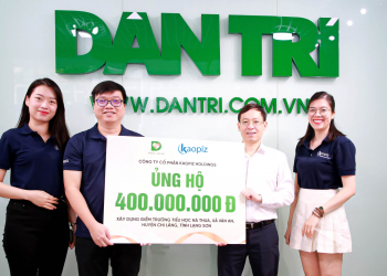 Kaopiz trao 400 triệu xóa “lớp học tạm, dột nát” tại Lạng Sơn