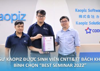 Kỹ sư Kaopiz được sinh viên Đại học Bách Khoa Hà Nội bình chọn “Best Seminar 2022”