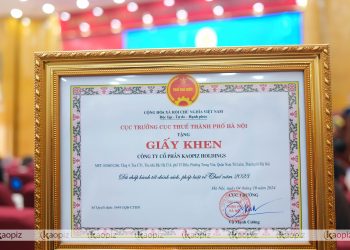 Tỏa sáng cùng Thủ đô – Kaopiz được tuyên dương người nộp thuế tiêu biểu 2023