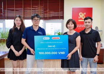 Kaopiz ủng hộ 100 triệu đồng hướng về đồng bào vùng bão lũ