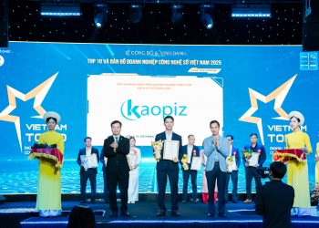 Kaopiz lập hat-trick vinh danh tại Vietnam Top 10 Tech & Map 2025