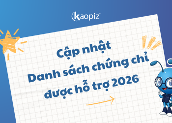 Cập nhật Danh sách chứng chỉ được hỗ trợ 2026
